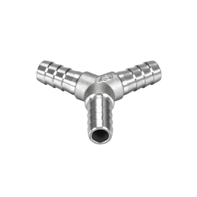 Harfington 15/32-Inch (12mm) Hose ID Barb Fitting Stainless Steel 3 Way Y Shaped Union Home Brew Fitting