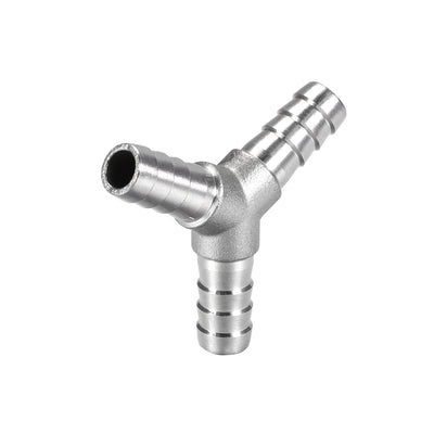 Harfington 15/32-Inch (12mm) Hose ID Barb Fitting Stainless Steel 3 Way Y Shaped Union Home Brew Fitting