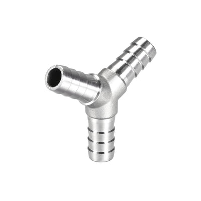 Harfington 19/32-Inch (15mm) Hose ID Barb Fitting Stainless Steel 3 Way Y Shaped Union Home Brew Fitting