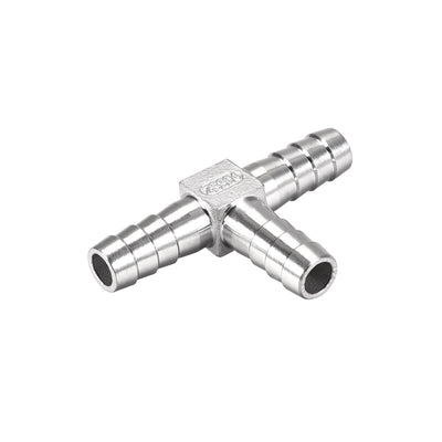 Harfington 15/32-Inch (12mm) Hose ID Barb Fitting Stainless Steel 3 Way T Shaped Union Home Brew Fitting