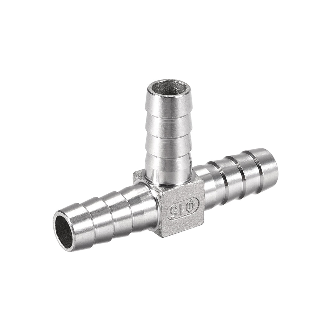 Harfington 19/32-Inch (15mm) Hose ID Barb Fitting Stainless Steel 3 Way T Shaped Union Home Brew Fitting