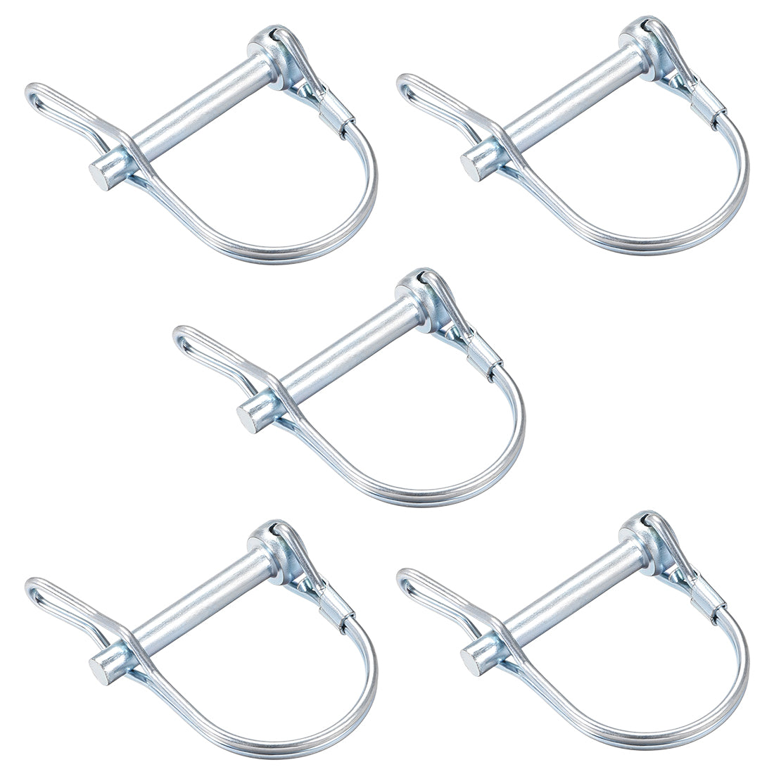 Harfington Shaft Locking Pin w Ear 6mmx40mm Coupler Pin for Farm Trailers Lawn Arch 5Pcs