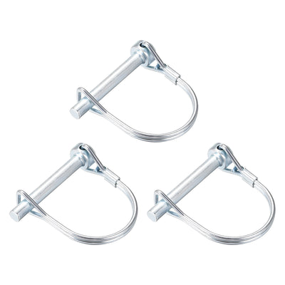 Harfington Shaft Locking Pin 6mmx45mm Coupler Pin for Farm Trailers Lawn Arch 3Pcs