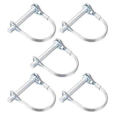 Harfington Shaft Locking Pin 6mmx45mm Coupler Pin for Farm Trailers Lawn Arch 5Pcs
