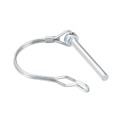 Harfington Shaft Locking Pin w Ear 6mmx55mm Coupler Pin for Farm Trailers Lawn Arch