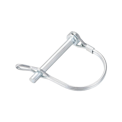 Harfington Shaft Locking Pin w Ear 6mmx55mm Coupler Pin for Farm Trailers Lawn Arch
