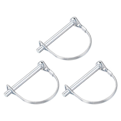 Harfington Shaft Locking Pin 6mmx60mm Coupler Pin for Farm Trailers Lawn Arch 3Pcs