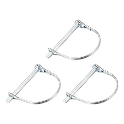 Harfington Shaft Locking Pin 6mmx70mm Coupler Pin for Farm Trailers Lawn Arch 3Pcs