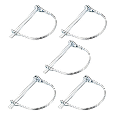 Harfington Shaft Locking Pin 6mmx70mm Coupler Pin for Farm Trailers Lawn Arch 5Pcs