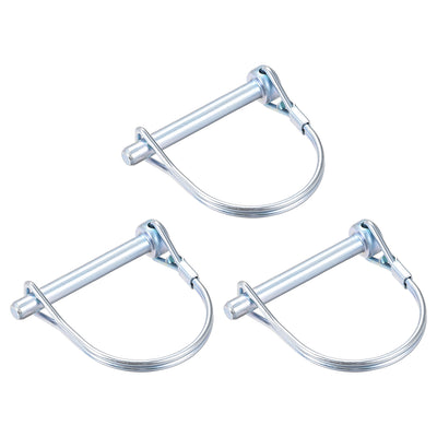 Harfington Shaft Locking Pin 6.3mmx50mm Coupler Pin for Farm Trailers Lawn Arch 3Pcs
