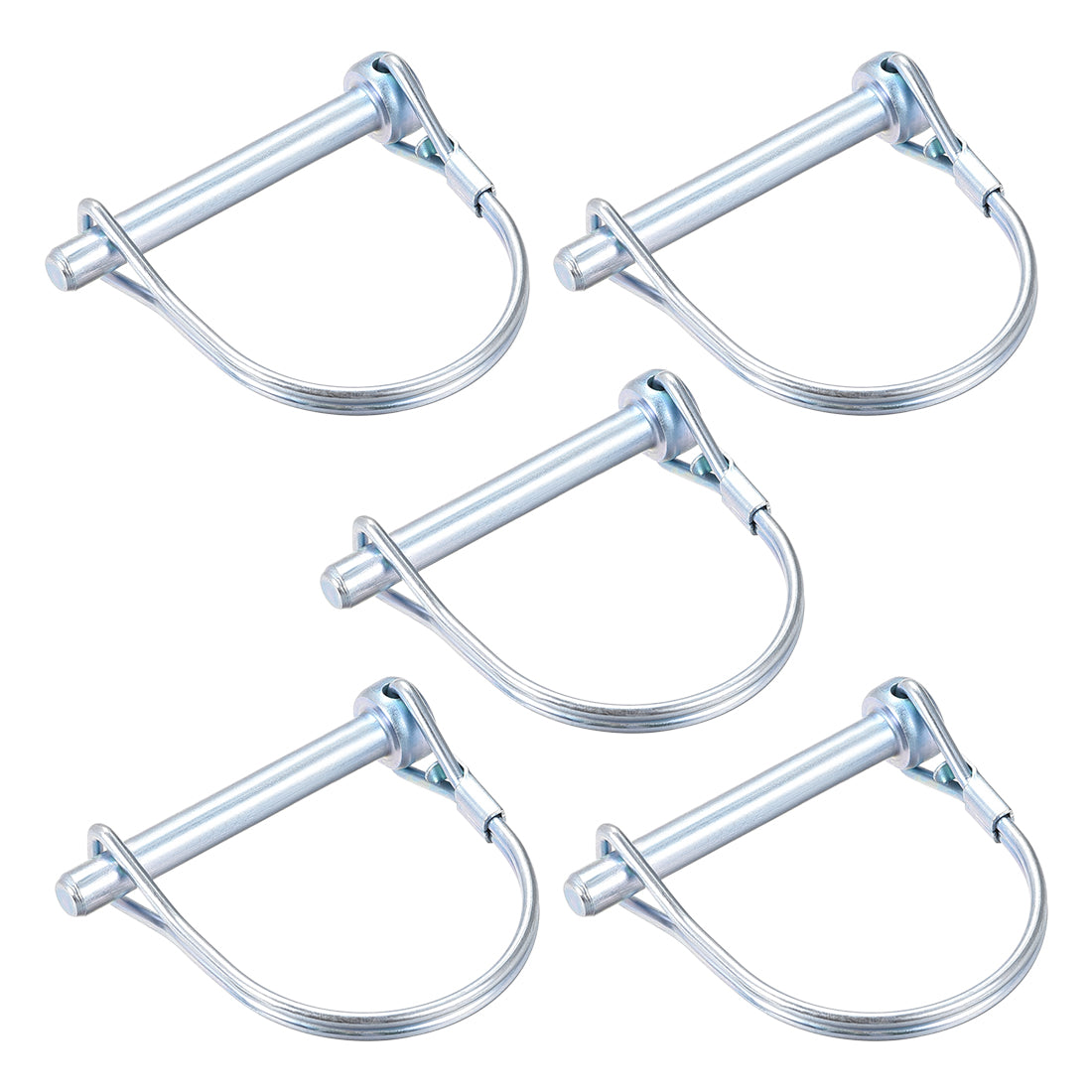 Harfington Shaft Locking Pin 6.3mmx50mm Coupler Pin for Farm Trailers Lawn Arch 5Pcs