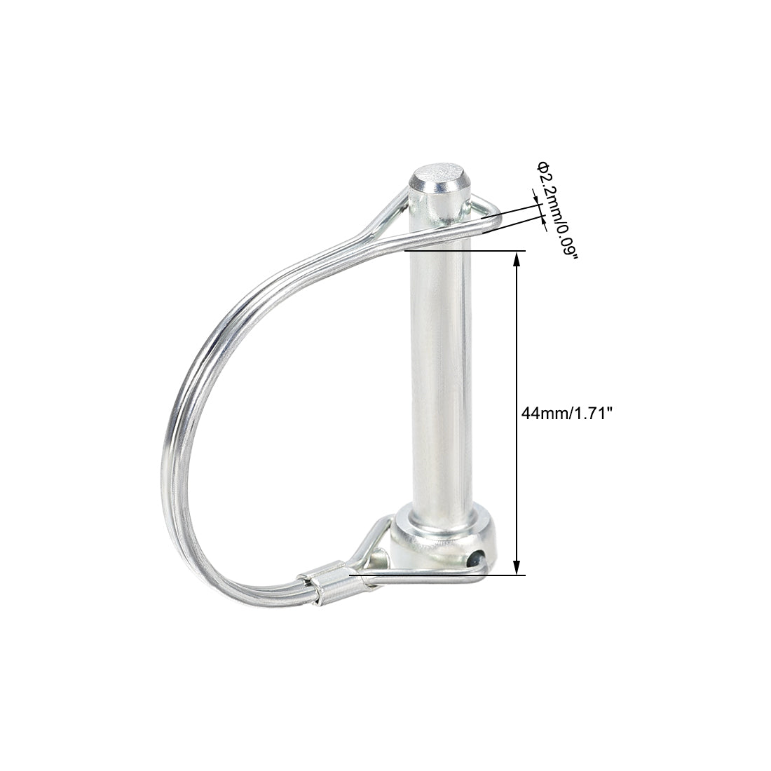 Harfington Shaft Locking Pin 8mmx50mm Coupler Pin for Farm Trailers Lawn Arch