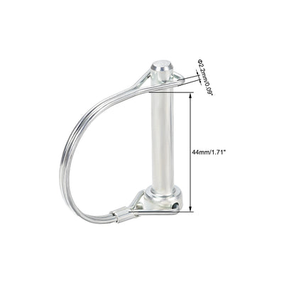 Harfington Shaft Locking Pin 8mmx50mm Coupler Pin for Farm Trailers Lawn Arch