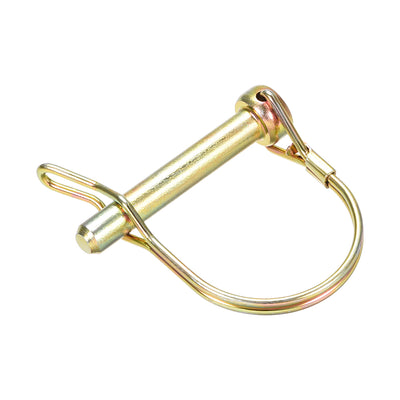 Harfington Shaft Locking Pin w Ear 8mmx50mm Coupler Pin for Farm Trailers Lawn Arch