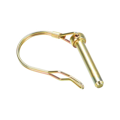 Harfington Shaft Locking Pin w Ear 8mmx50mm Coupler Pin for Farm Trailers Lawn Arch 3Pcs