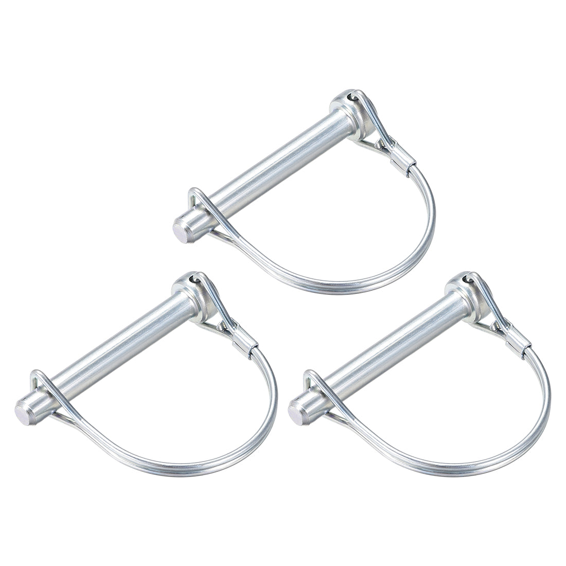 Harfington Shaft Locking Pin 8mmx60mm Coupler Pin for Farm Trailers Lawn Arch 3Pcs