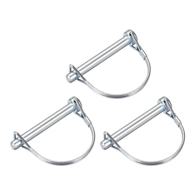 Harfington Shaft Locking Pin 8mmx65mm Coupler Pin for Farm Trailers Lawn Arch 3Pcs