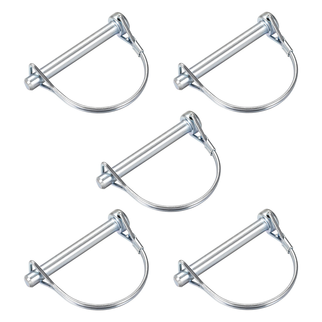 Harfington Shaft Locking Pin 8mmx65mm Coupler Pin for Farm Trailers Lawn Arch 5Pcs