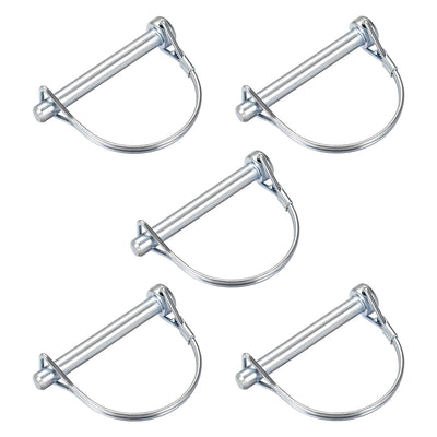 Harfington Shaft Locking Pin 8mmx65mm Coupler Pin for Farm Trailers Lawn Arch 5Pcs