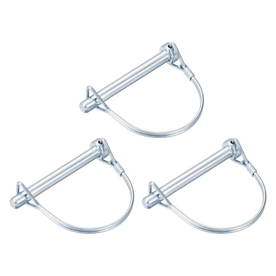 Harfington Shaft Locking Pin 8mmx72mm Coupler Pin for Farm Trailers Lawn Arch 3Pcs