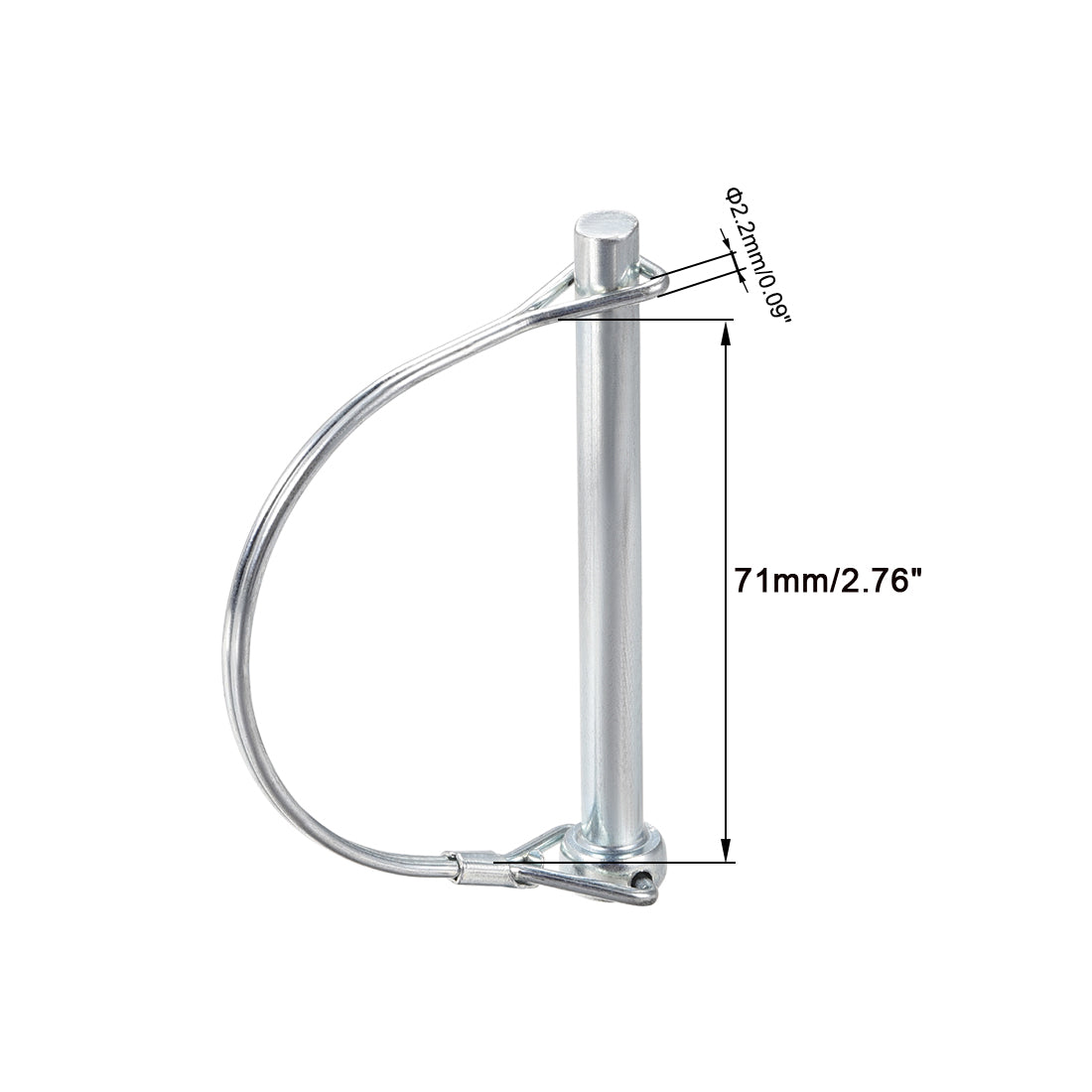 Harfington Shaft Locking Pin 8mmx85mm Coupler Pin for Farm Trailers Lawn Arch