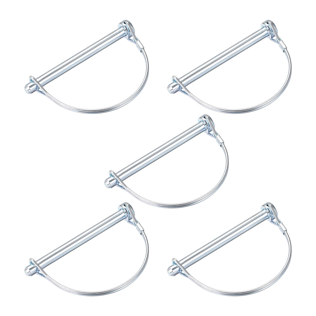 Harfington Shaft Locking Pin 8mmx90mm Coupler Pin for Farm Trailers Lawn Arch 5Pcs