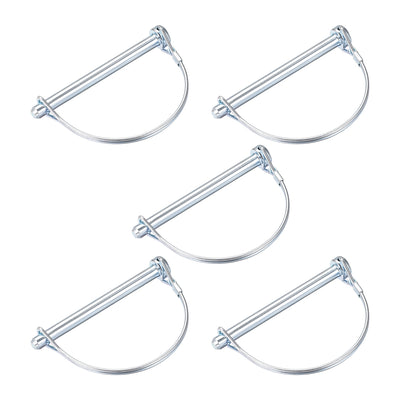 Harfington Shaft Locking Pin 8mmx90mm Coupler Pin for Farm Trailers Lawn Arch 5Pcs
