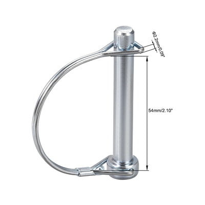 Harfington Shaft Locking Pin 9.5mmx65mm Coupler Pin for Farm Trailers Lawn Arch