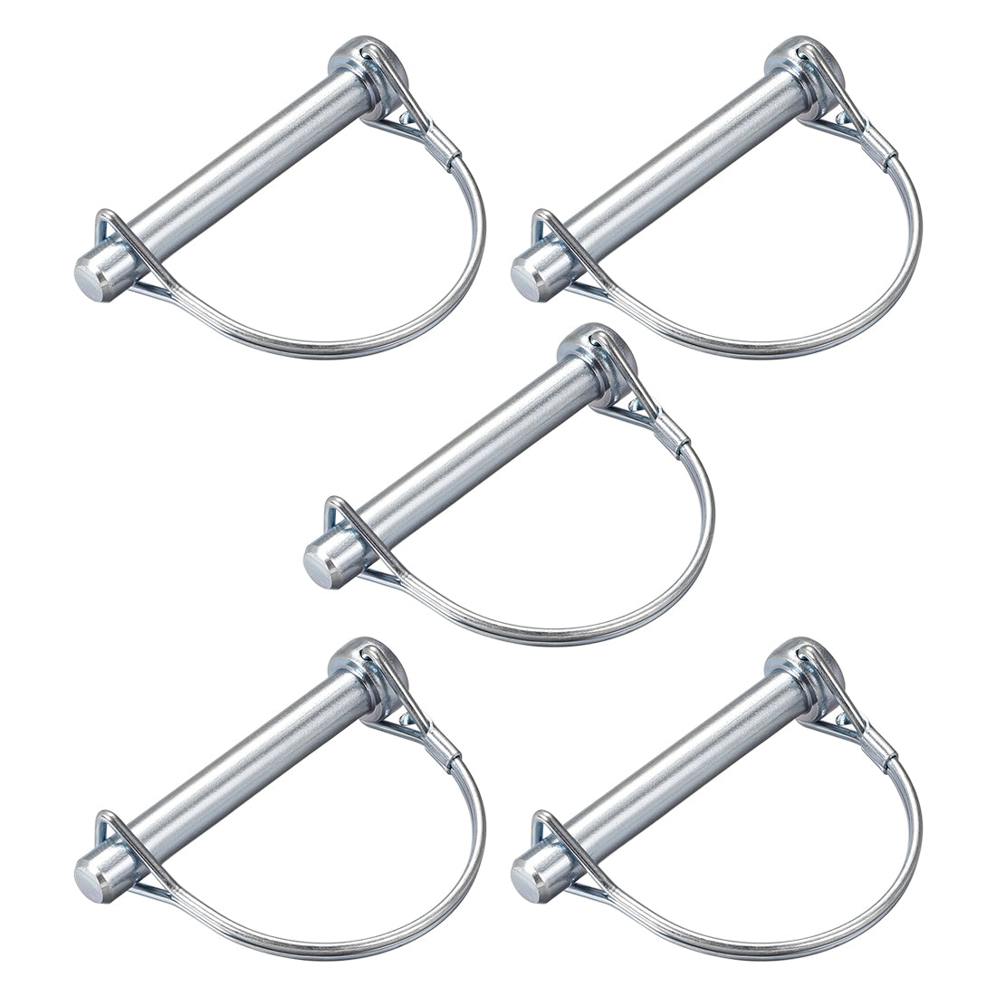 Harfington Shaft Locking Pin 9.5mmx65mm Coupler Pin for Farm Trailers Lawn Arch 5Pcs