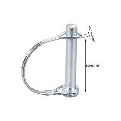 Harfington Shaft Locking Pin 10mmx60mm Coupler Pin for Farm Trailers Lawn Arch
