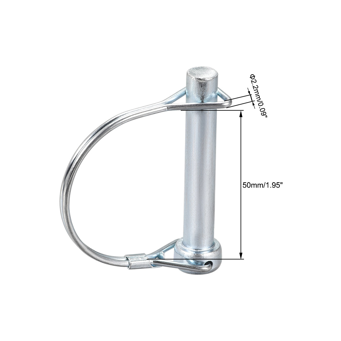 Harfington Shaft Locking Pin 10mmx60mm Coupler Pin for Farm Trailers Lawn Arch 5Pcs