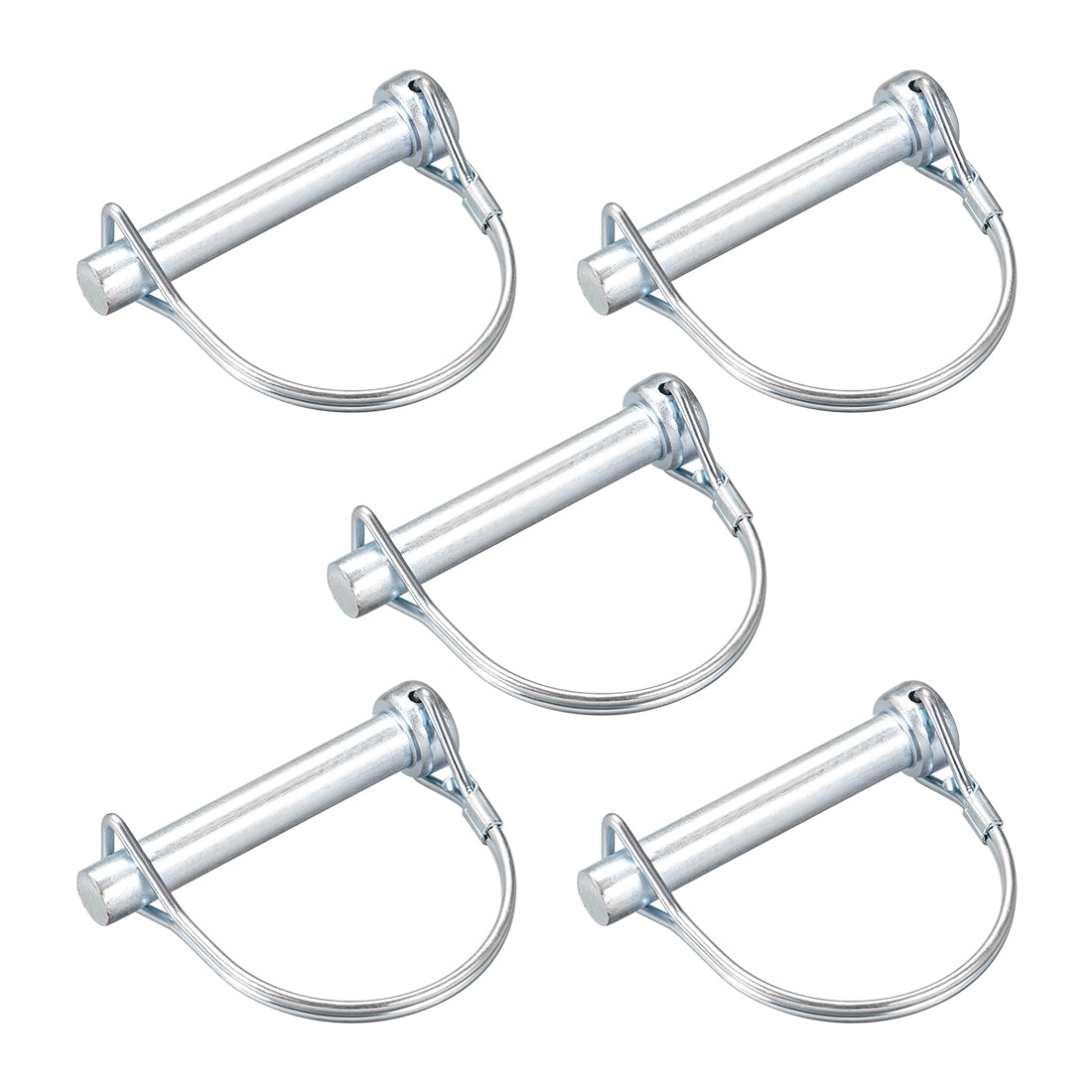 Harfington Shaft Locking Pin 10mmx60mm Coupler Pin for Farm Trailers Lawn Arch 5Pcs