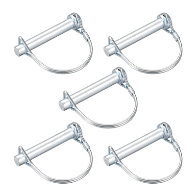 Harfington Shaft Locking Pin 10mmx60mm Coupler Pin for Farm Trailers Lawn Arch 5Pcs