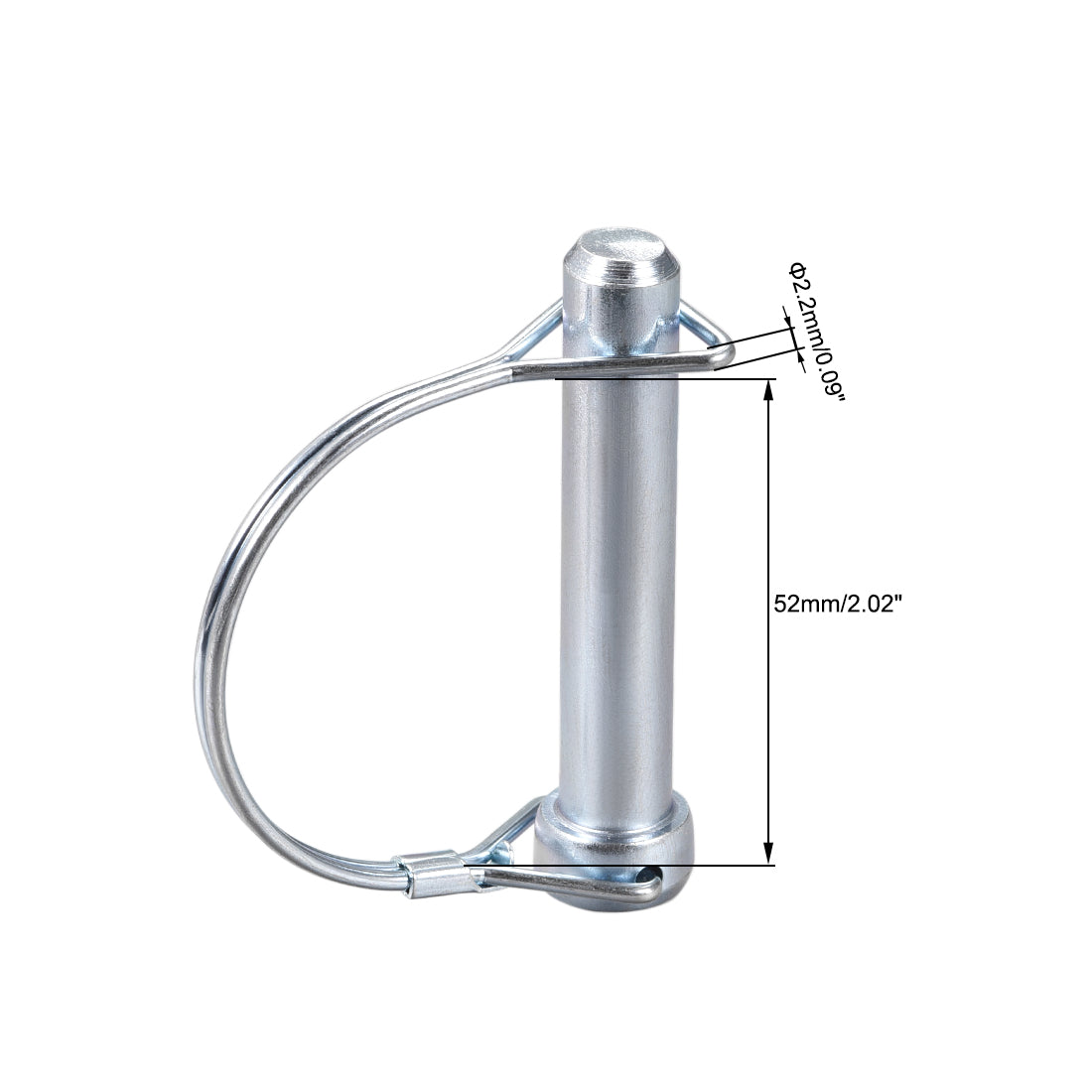 Harfington Shaft Locking Pin 12mmx65mm Coupler Pin for Farm Trailers Lawn Arch