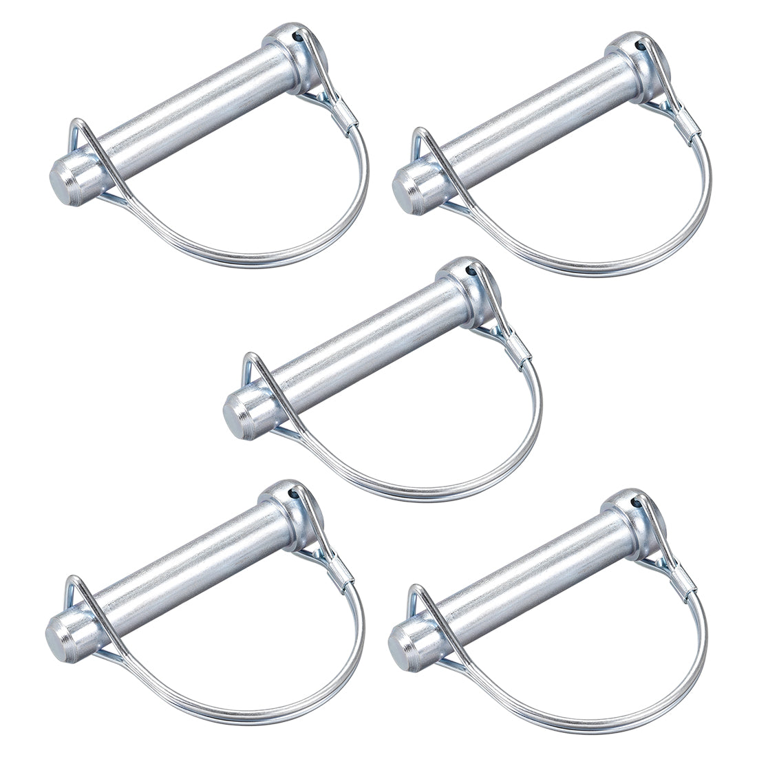 Harfington Shaft Locking Pin 12mmx65mm Coupler Pin for Farm Trailers Lawn Arch 5Pcs