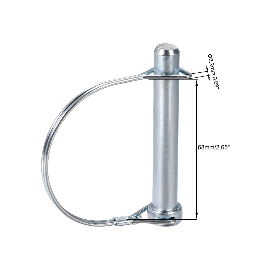 Harfington Shaft Locking Pin 12mmx80mm Coupler Pin for Farm Trailers Lawn Arch