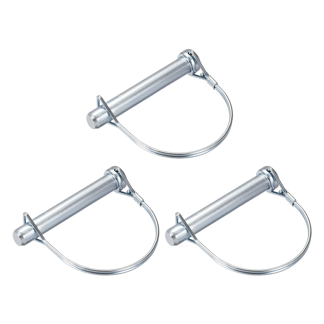 Harfington Shaft Locking Pin 12mmx80mm Coupler Pin for Farm Trailers Lawn Arch 3Pcs