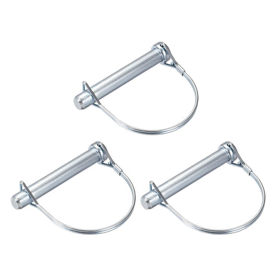 Harfington Shaft Locking Pin 12mmx80mm Coupler Pin for Farm Trailers Lawn Arch 3Pcs