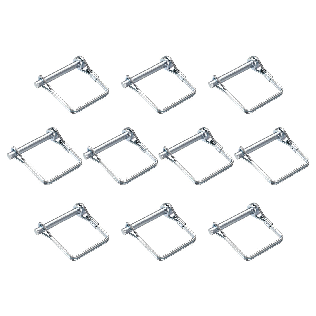 Harfington Shaft Locking Pin 6mmx45mm Coupler Pin for Farm Trailers Lawn Square 10Pcs