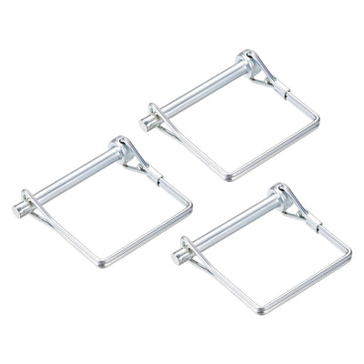 Harfington Shaft Locking Pin 6mmx55mm Coupler Pin for Farm Trailers Lawn Square 3Pcs