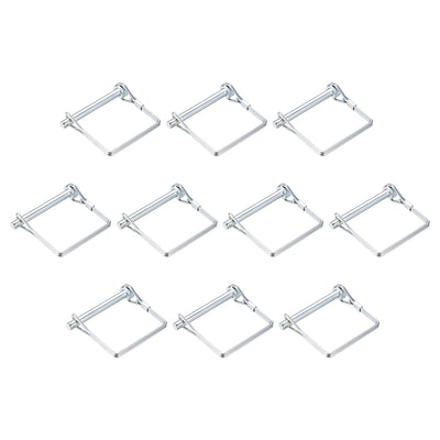 Harfington Shaft Locking Pin 6mmx55mm Coupler Pin for Farm Trailers Lawn Square 10Pcs