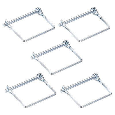 Harfington Shaft Locking Pin 6mmx70mm Coupler Pin for Farm Trailers Lawn Square 5Pcs