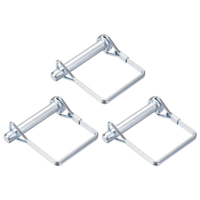 Harfington Shaft Locking Pin 8mmx50mm Coupler Pin for Farm Trailers Lawn Square 3Pcs