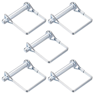 Harfington Shaft Locking Pin 8mmx50mm Coupler Pin for Farm Trailers Lawn Square 5Pcs