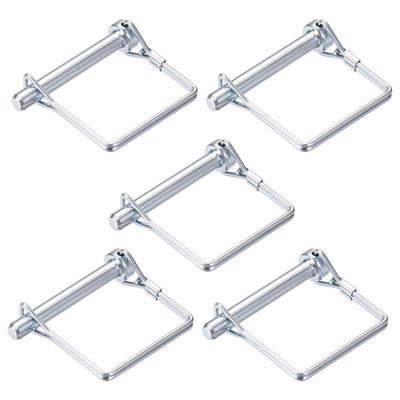 Harfington Shaft Locking Pin 8mmx60mm Coupler Pin for Farm Trailers Lawn Square 5Pcs