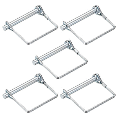 Harfington Shaft Locking Pin 8mmx65mm Coupler Pin for Farm Trailers Lawn Square 5Pcs