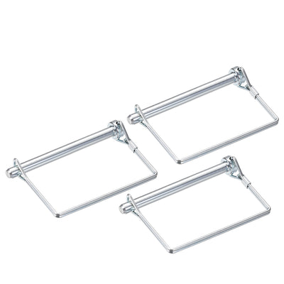 Harfington Shaft Locking Pin 8mmx90mm Coupler Pin for Farm Trailers Lawn Square 3Pcs