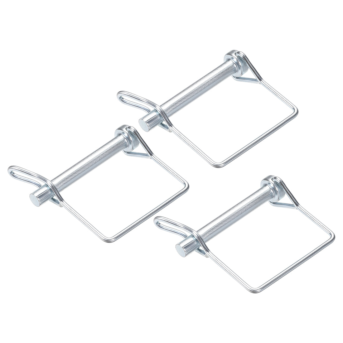 Harfington Shaft Locking Pin w Ear 9mmx70mm Coupler Pin for Farm Trailers Lawn Square 3Pcs