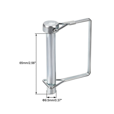 Harfington Shaft Locking Pin 9.5mmx65mm Coupler Pin for Farm Trailers Lawn Square
