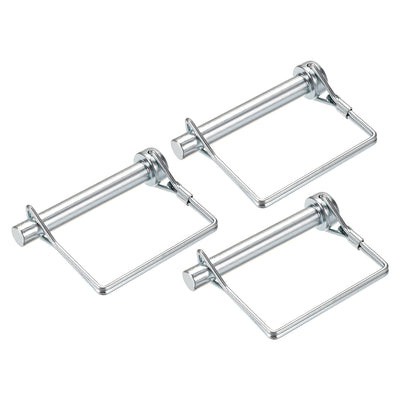 Harfington Shaft Locking Pin 9.5mmx65mm Coupler Pin for Farm Trailers Lawn Square 3Pcs